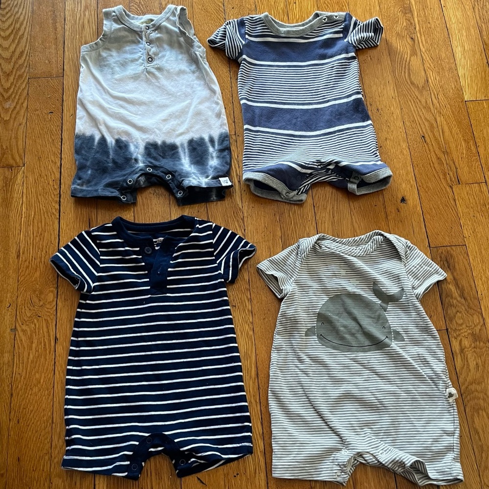 Baby Boy Summer One piece romper bundle/lot - 0-3 months